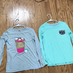 2 cat and jack cat themed tops
